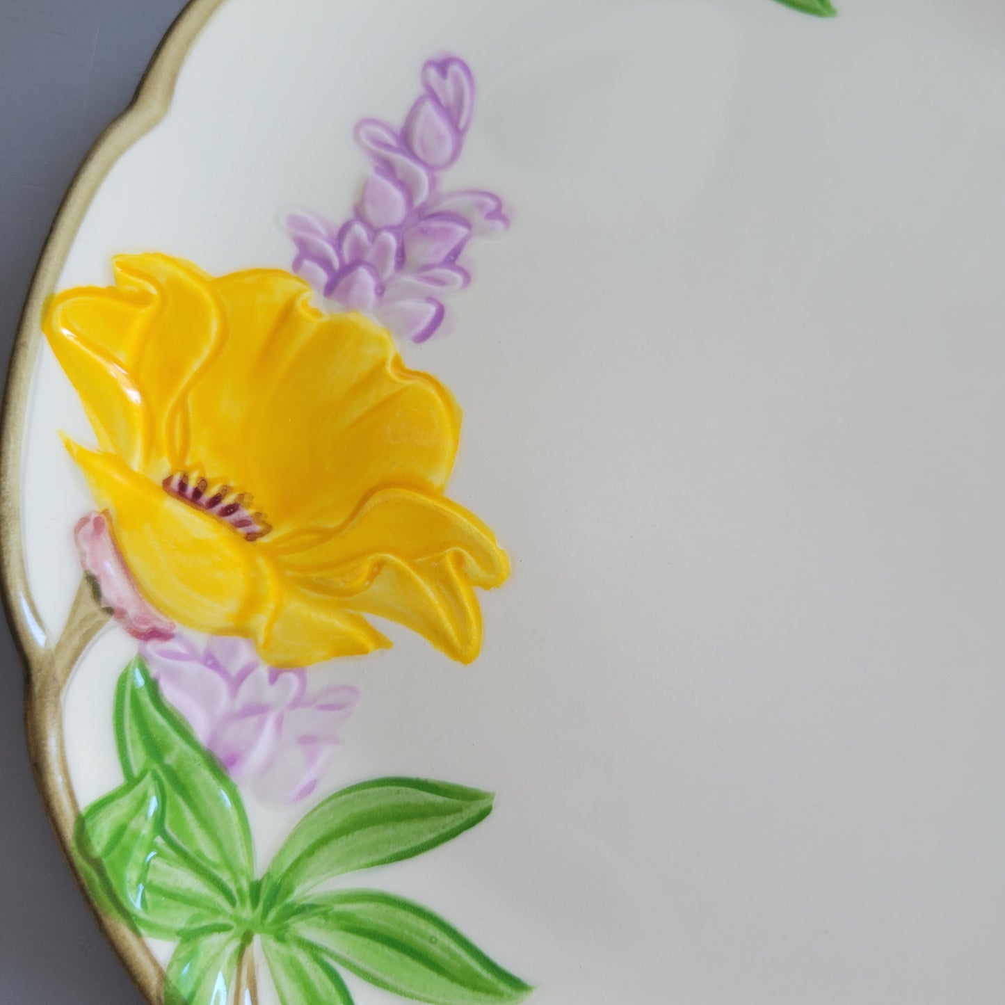 Franciscan Poppy Salad Plate, c.1950-55 USA