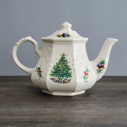 Sadler Christmas Eve Teapot, Made In England