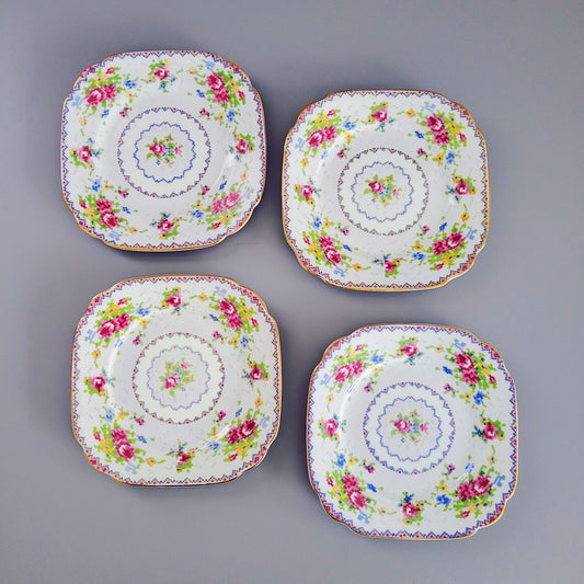 Royal Albert Petit Point Bread Plate, Set of 4, England c.1932-97