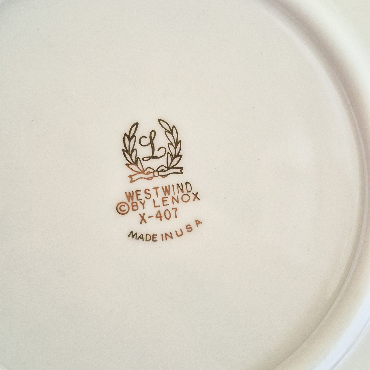 Lenox "Westwind" Bread Plate Set, c.1953-80 USA