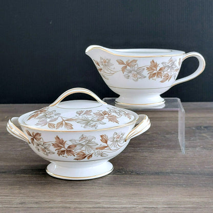 Noritake Allison Creamer & Sugar Bowl, c.1950s Japan