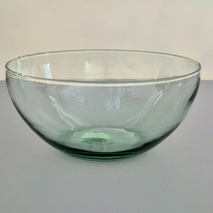 Vintage Pale Green Glass 9" Serving Bowl