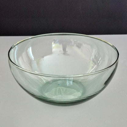 Vintage Pale Green Glass 9" Serving Bowl