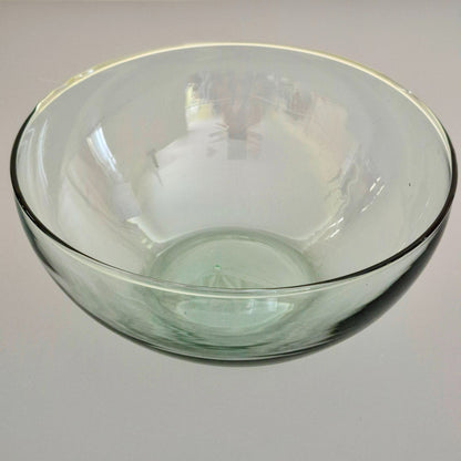 Vintage Pale Green Glass 9" Serving Bowl