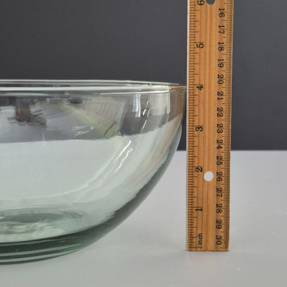 Vintage Pale Green Glass 9" Serving Bowl