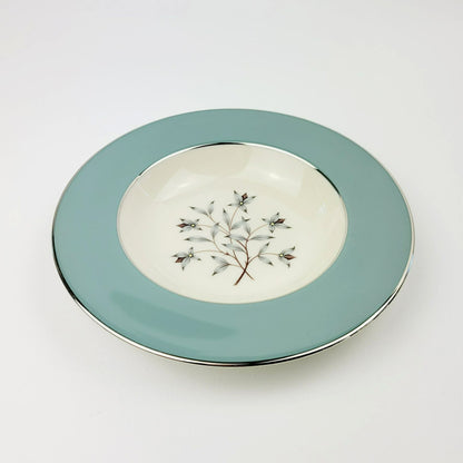 Lenox Kingsley Rim Soup Bowl, Platinum Trim, c.1954-79 USA
