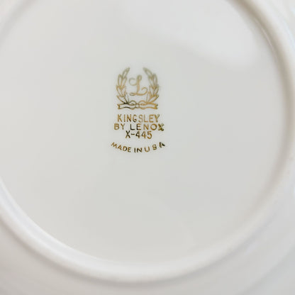 Lenox Kingsley Rim Soup Bowl, Platinum Trim, c.1954-79 USA