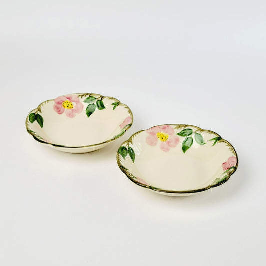 Franciscan Desert Rose Dessert Bowl Set of 2, c.1949-53, USA Back Stamp