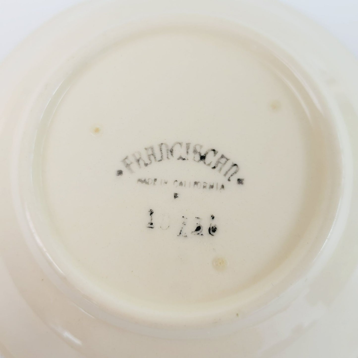 Franciscan Desert Rose Dessert Bowl Set of 2, c.1949-53, USA Back Stamp