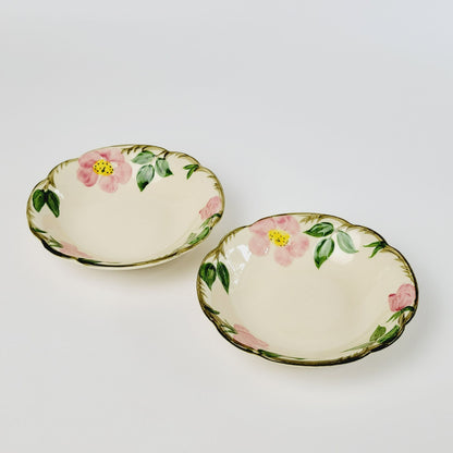 Franciscan Desert Rose Dessert Bowl Set of 2, c.1949-53, USA Back Stamp