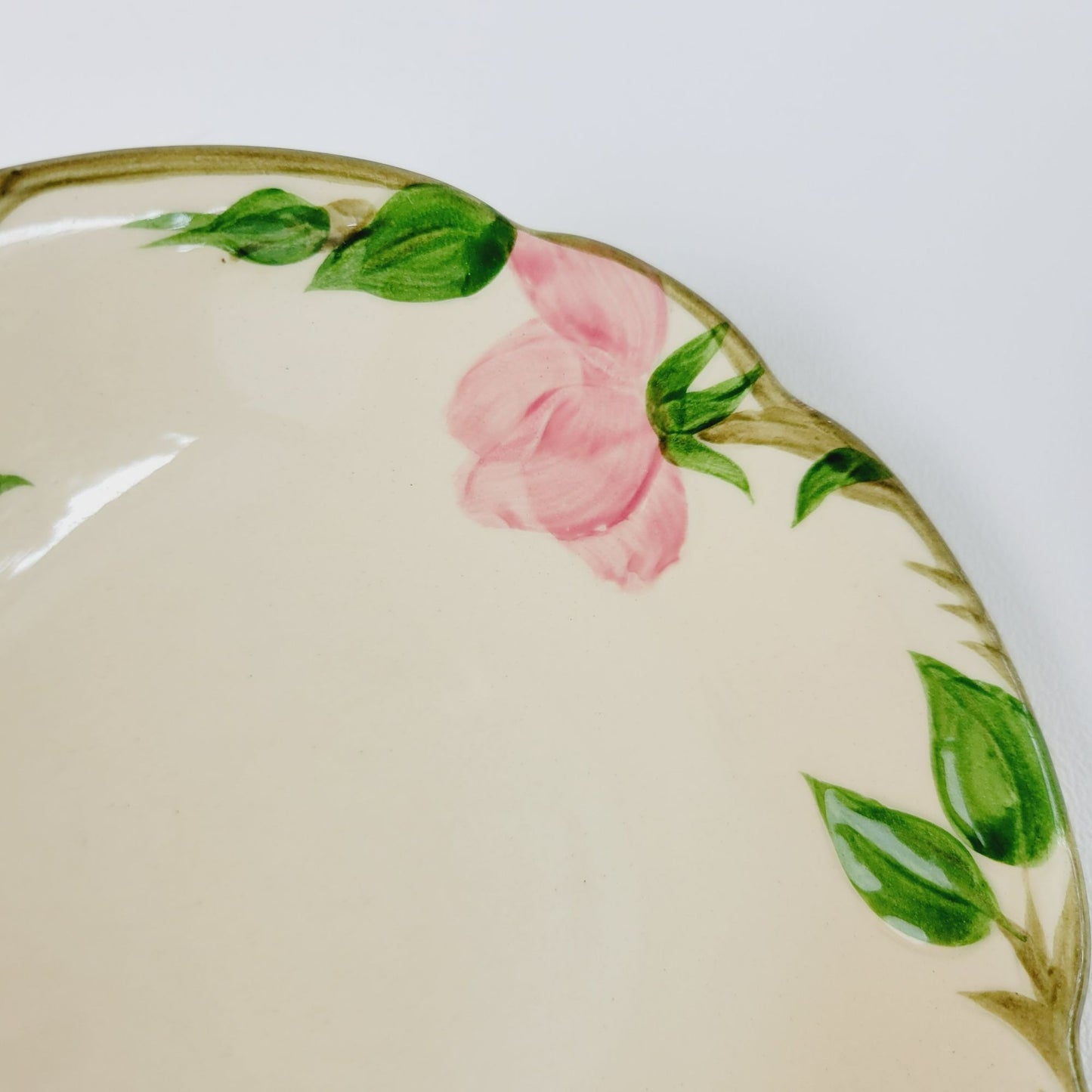 Franciscan Desert Rose Dessert Bowl Set of 2, c.1949-53, USA Back Stamp
