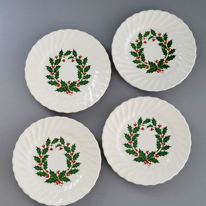 Scio Holly Berry Bread Plate, Set of 4