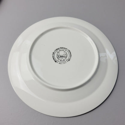 Libbey Snowman Salad Plate, Set of 2