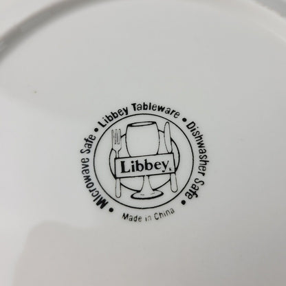 Libbey Snowman Salad Plate, Set of 2