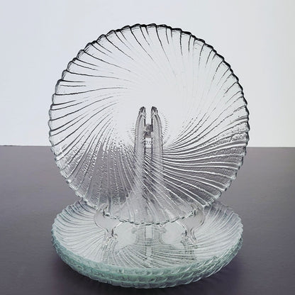 Arcoroc Seabreeze Glass Salad Plate, Set of 4, Made in France