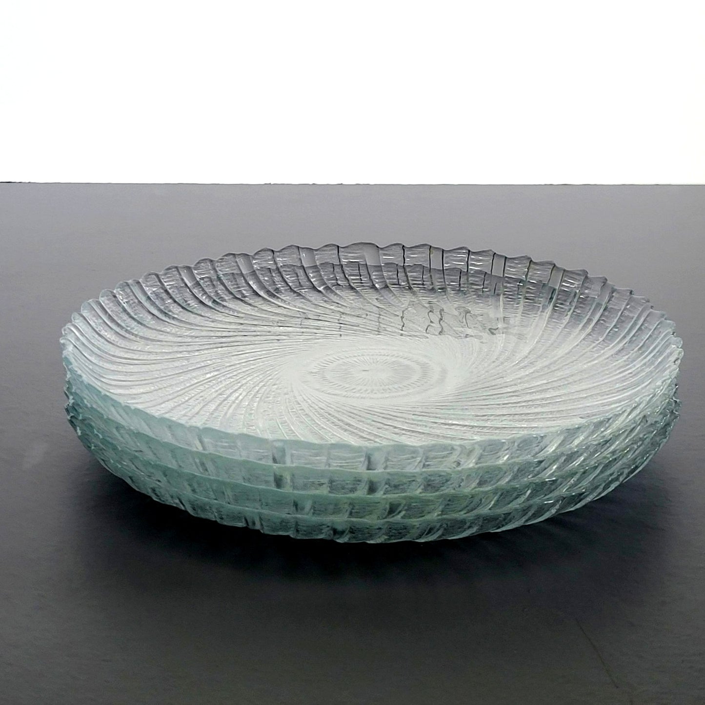 Arcoroc Seabreeze Glass Salad Plate, Set of 4, Made in France