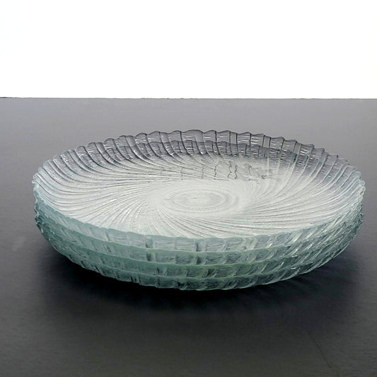 Arcoroc Seabreeze Glass Salad Plate, Set of 4, Made in France