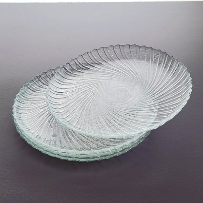 Arcoroc Seabreeze Glass Salad Plate, Set of 4, Made in France