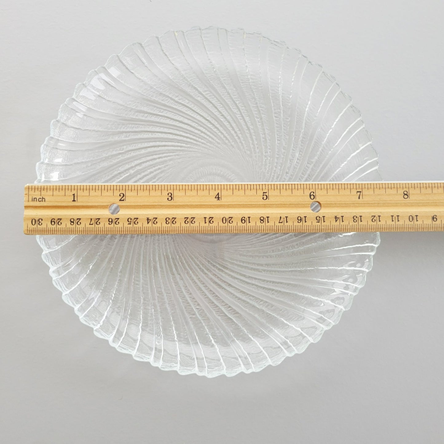 Arcoroc Seabreeze Glass Salad Plate, Set of 4, Made in France