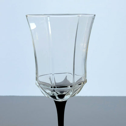 Luminarc Black Octime Wine Glass Set of 4, Made in France