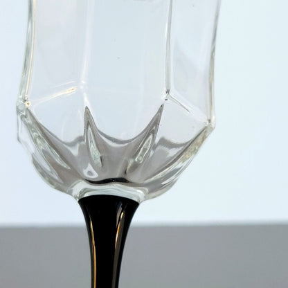 Luminarc Black Octime Wine Glass Set of 4, Made in France