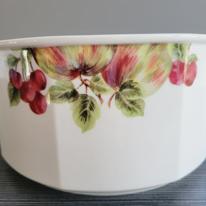 Royal Doulton Vintage Grape 9" Salad Serving Bowl c.1990s England Fruit Fall Dinnerware