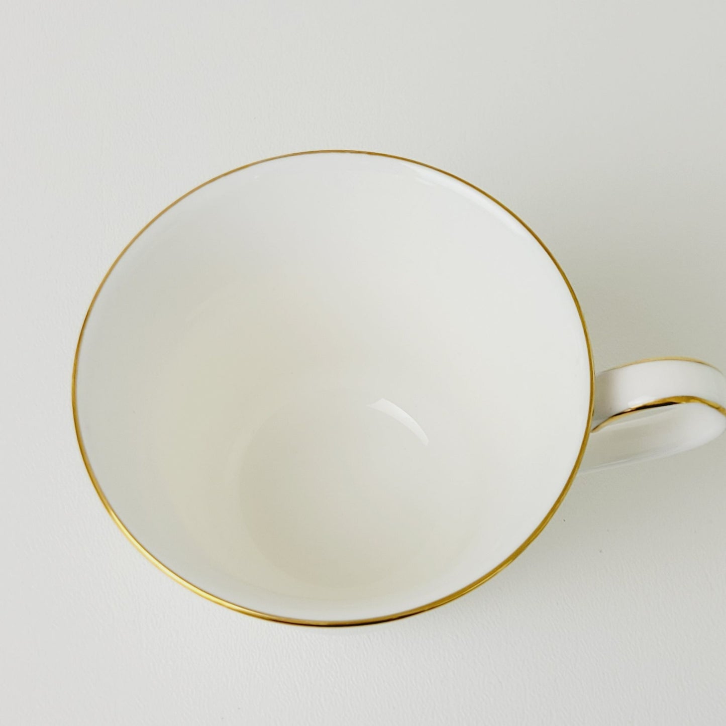 Royal Doulton Carlyle Teacup & Saucer, Dark Teal Band, Blue Flowers, Gold Leaves on Trim, Made in England