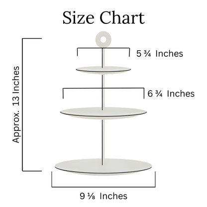 Mismatched 3 Tiered Dessert Stand, Made From Wedgwood & Anchor Hocking Plates