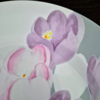 Mikasa "Spring Crocus" Dinner Plate Set of 2, c.1984-87 Japan