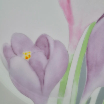 Mikasa "Spring Crocus" Dinner Plate Set of 2, c.1984-87 Japan