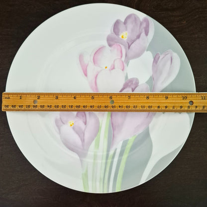 Mikasa "Spring Crocus" Dinner Plate Set of 2, c.1984-87 Japan