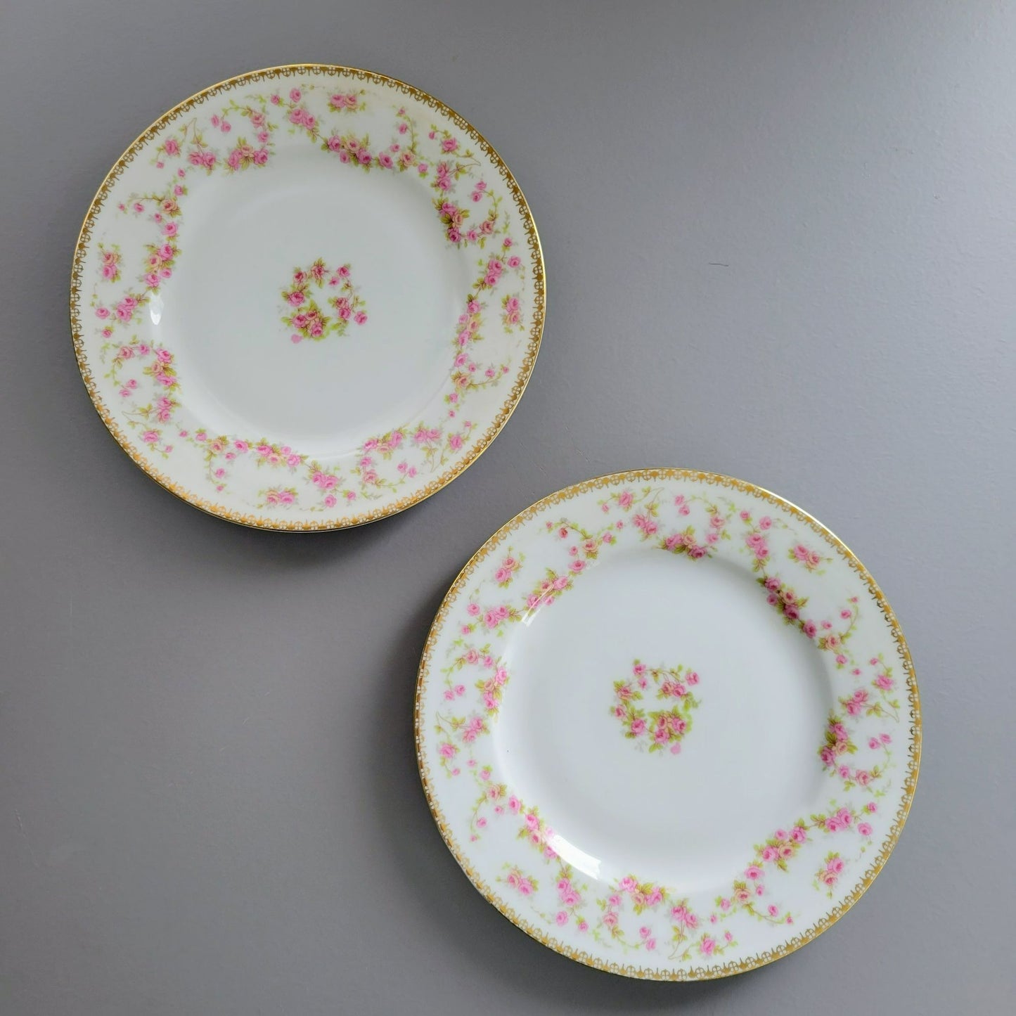 AP Austria Bridal Rose Tapestry Salad Plate, Set of 2