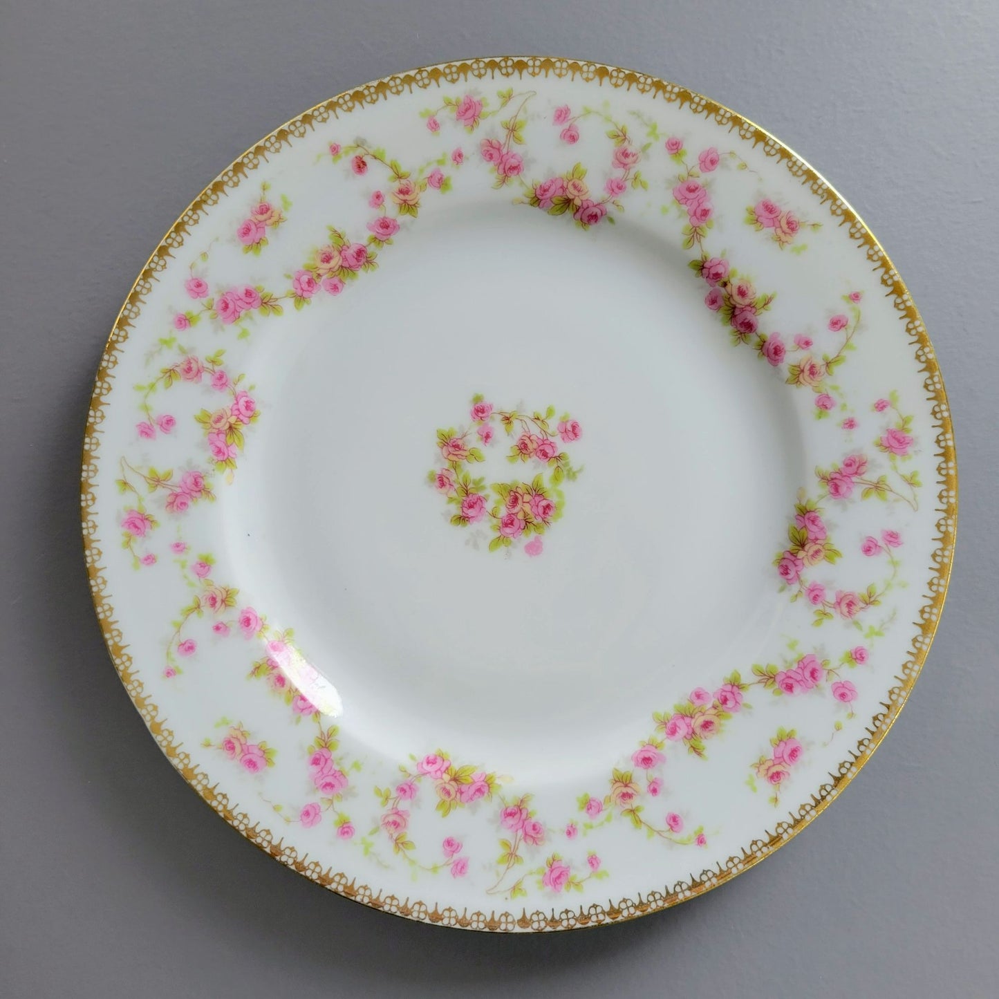 AP Austria Bridal Rose Tapestry Salad Plate, Set of 2