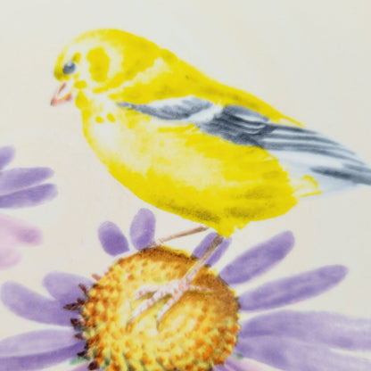 Lenox Summer Greetings Stoneware Salad Plate, Goldfinch Bird Design