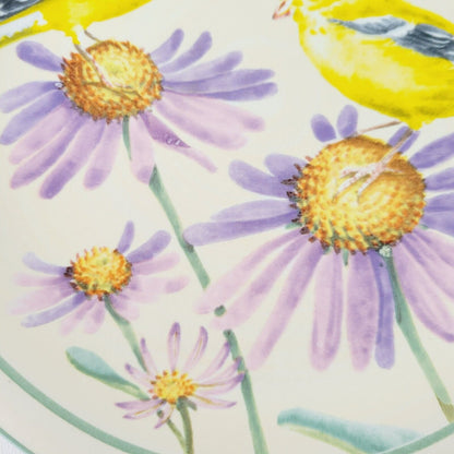 Lenox Summer Greetings Stoneware Salad Plate, Goldfinch Bird Design