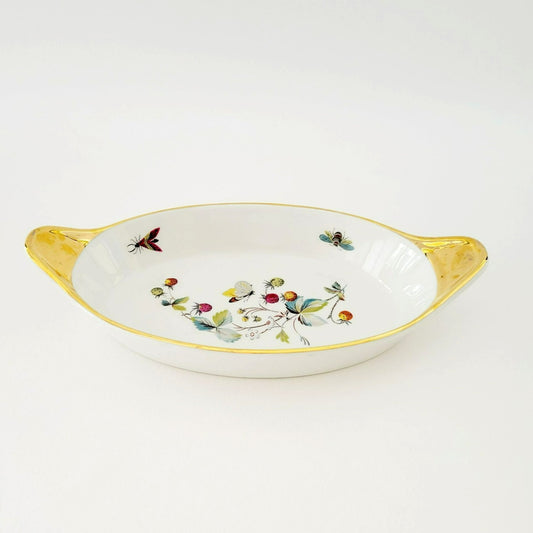 Royal Worcester #10 STRAWBERRY FAIR Oval Baking Dish