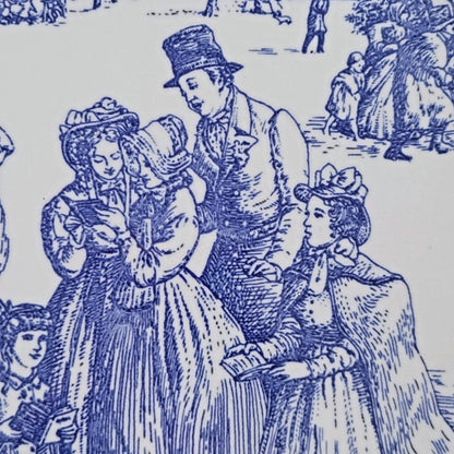 Spode Blue Room Victorian Annual Christmas Plate 1999, Made in England