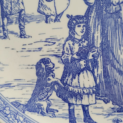 Spode Blue Room Victorian Annual Christmas Plate 1999, Made in England