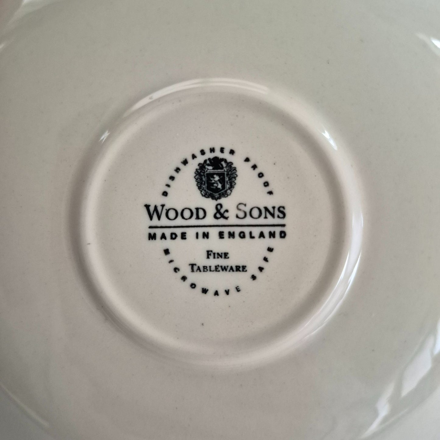 Wood & Sons "Colonial Rose Blue" Cup & Saucer, Made in England