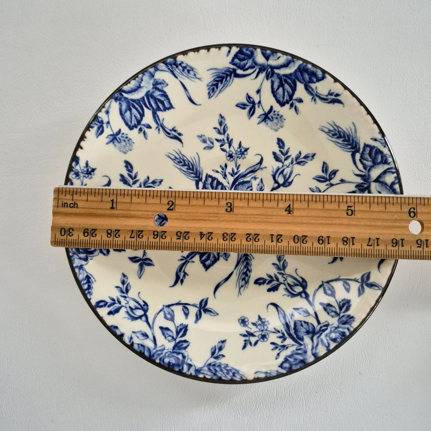 Wood & Sons "Colonial Rose Blue" Cup & Saucer, Made in England