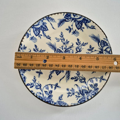 Wood & Sons "Colonial Rose Blue" Cup & Saucer, Made in England