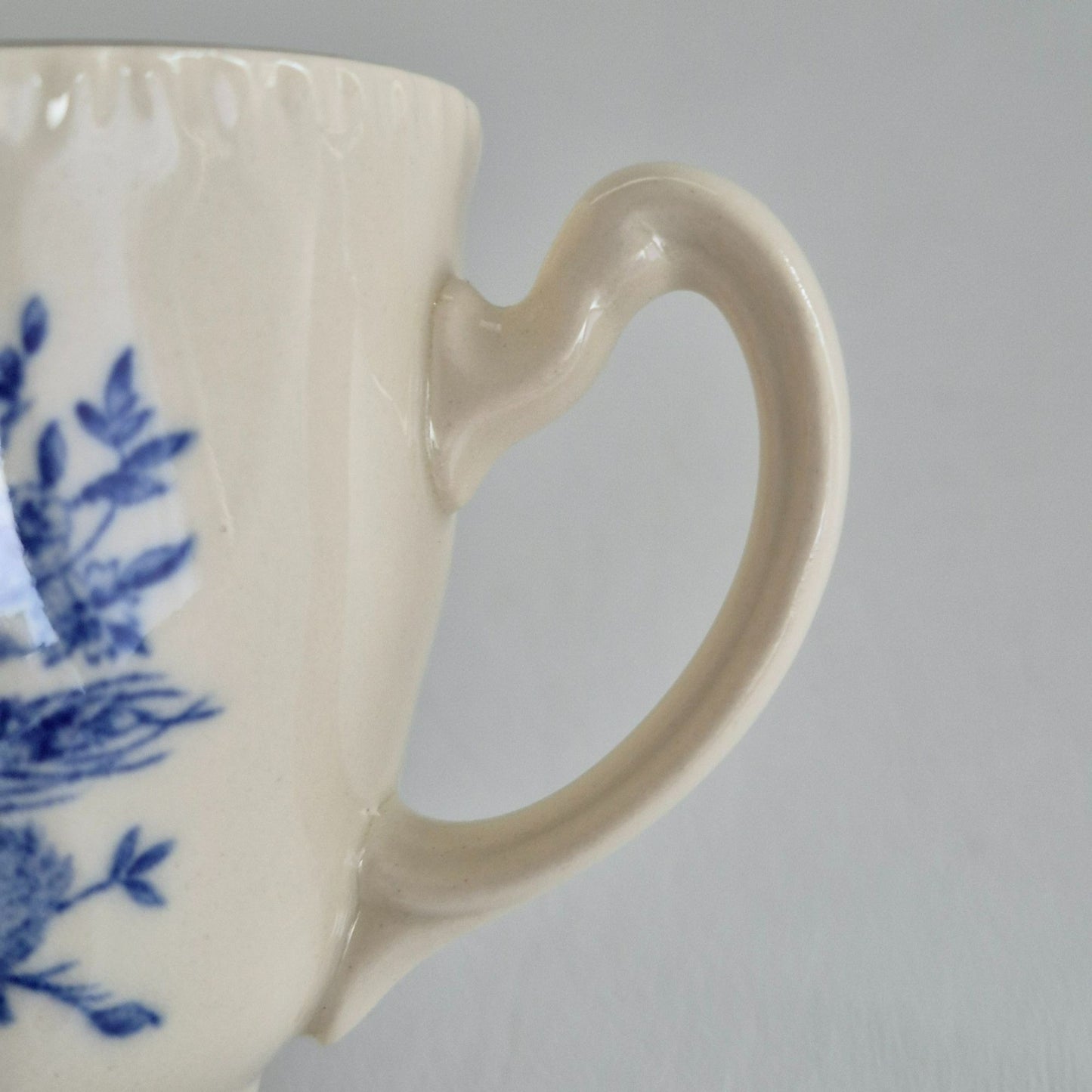 Wood & Sons "Colonial Rose Blue" Cup & Saucer, Made in England