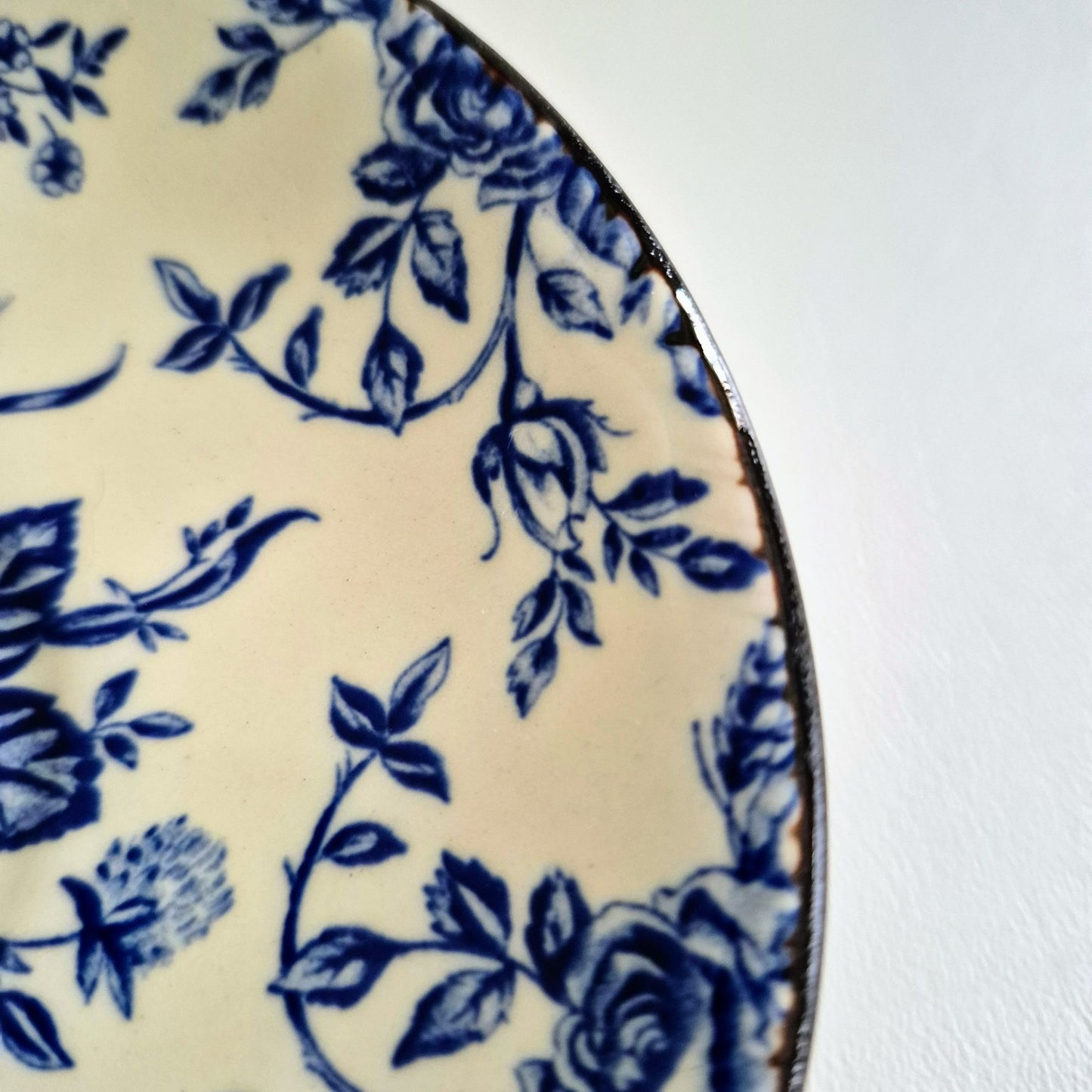 Wood & Sons "Colonial Rose Blue" Cup & Saucer, Made in England