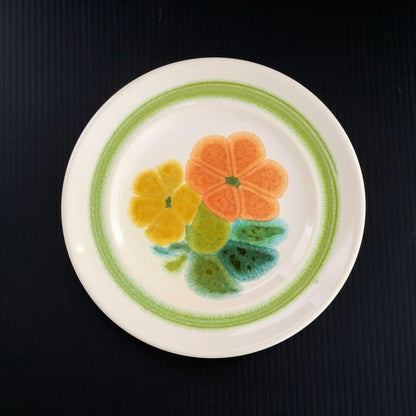 Franciscan Floral Bread Plate, Set of 2, c.1970s USA