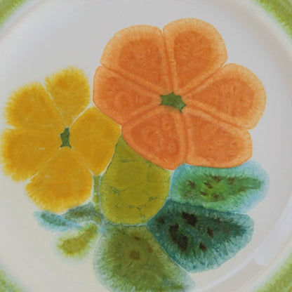 Franciscan Floral Bread Plate, Set of 2, c.1970s USA