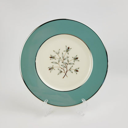 Lenox Kingsley Salad Plate, Platinum Trim, c.1954-79 USA