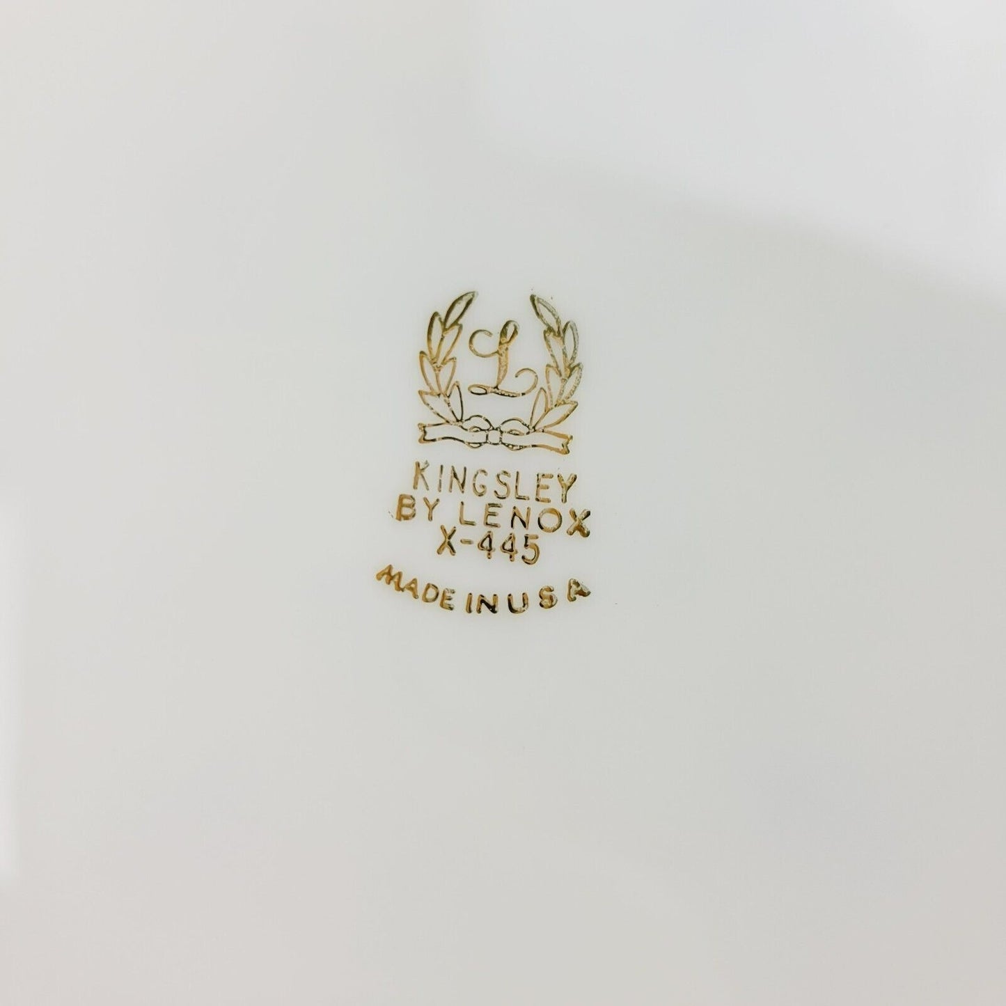 Lenox Kingsley Salad Plate, Platinum Trim, c.1954-79 USA