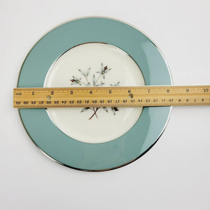 Lenox Kingsley Salad Plate, Platinum Trim, c.1954-79 USA