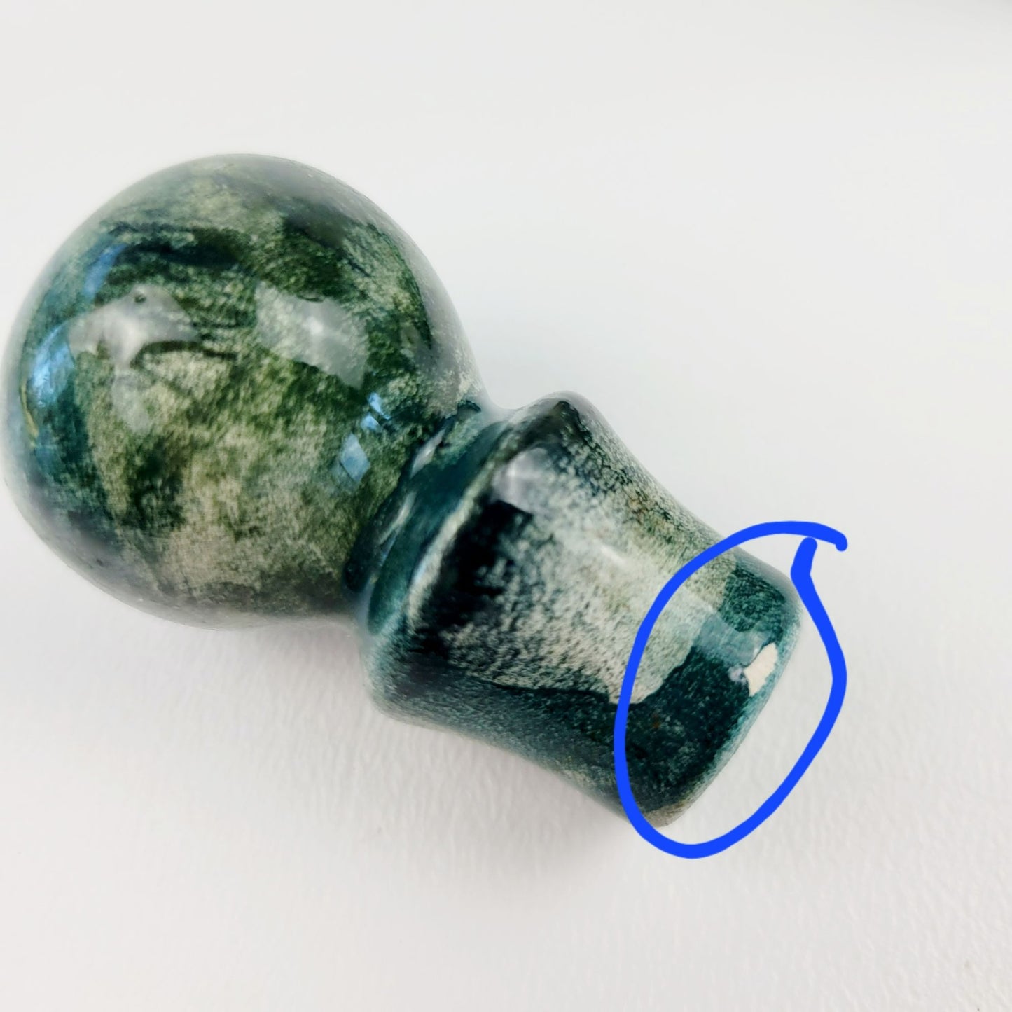 Greek Hand Painted Floral Jug With Stopper, Artist Signed