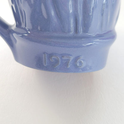 Frankoma Art Pottery Uncle Sam Mug Set of 2,  c.1976 USA Made